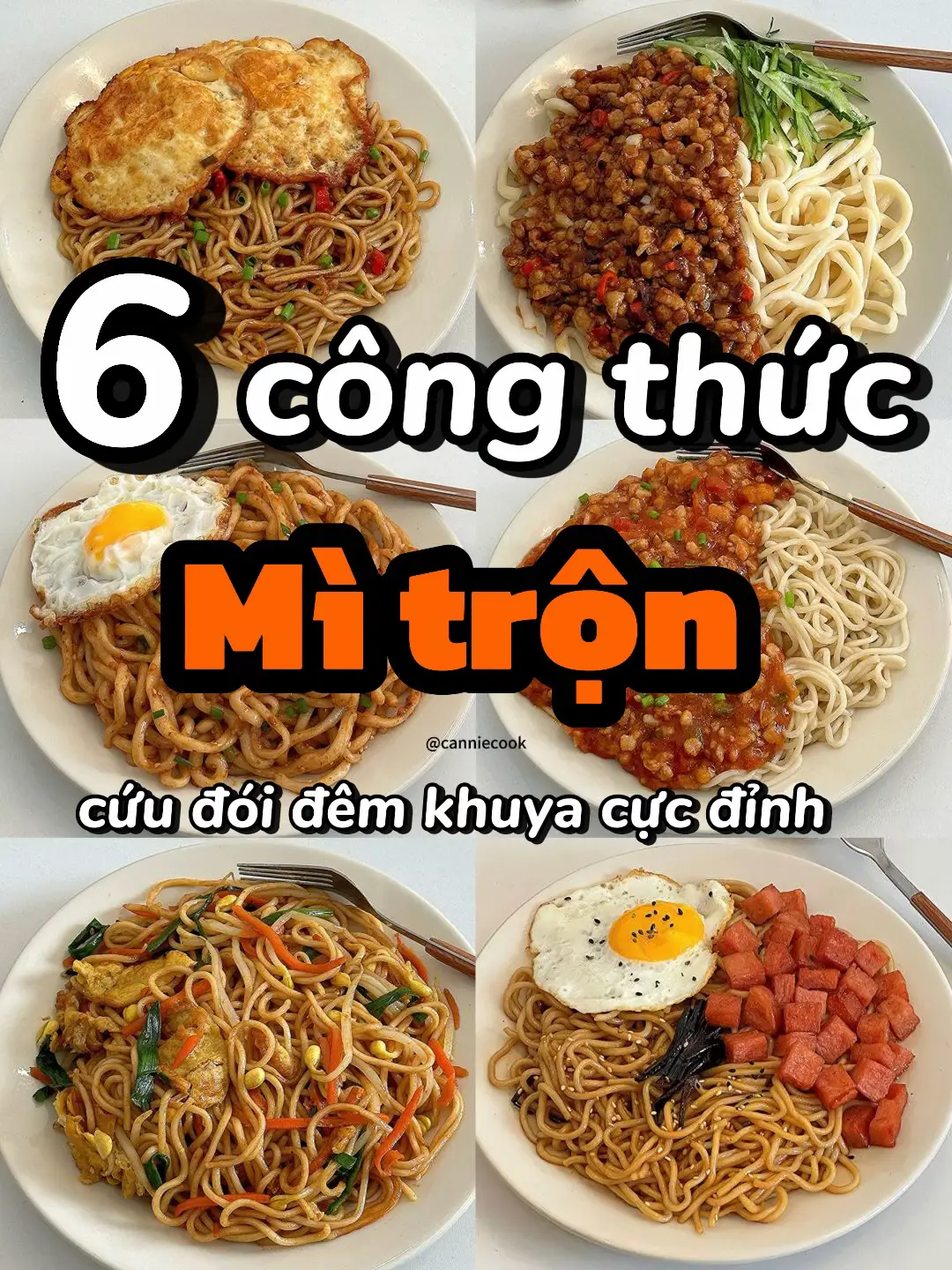 Giữa đêm cày phim đói bụng còn gì tuyệt vời hơn 1 dĩa mì nhanh gọn lẹ mà siêu ngon #canniecook #nauan #cơmnhà #mìtrộn 