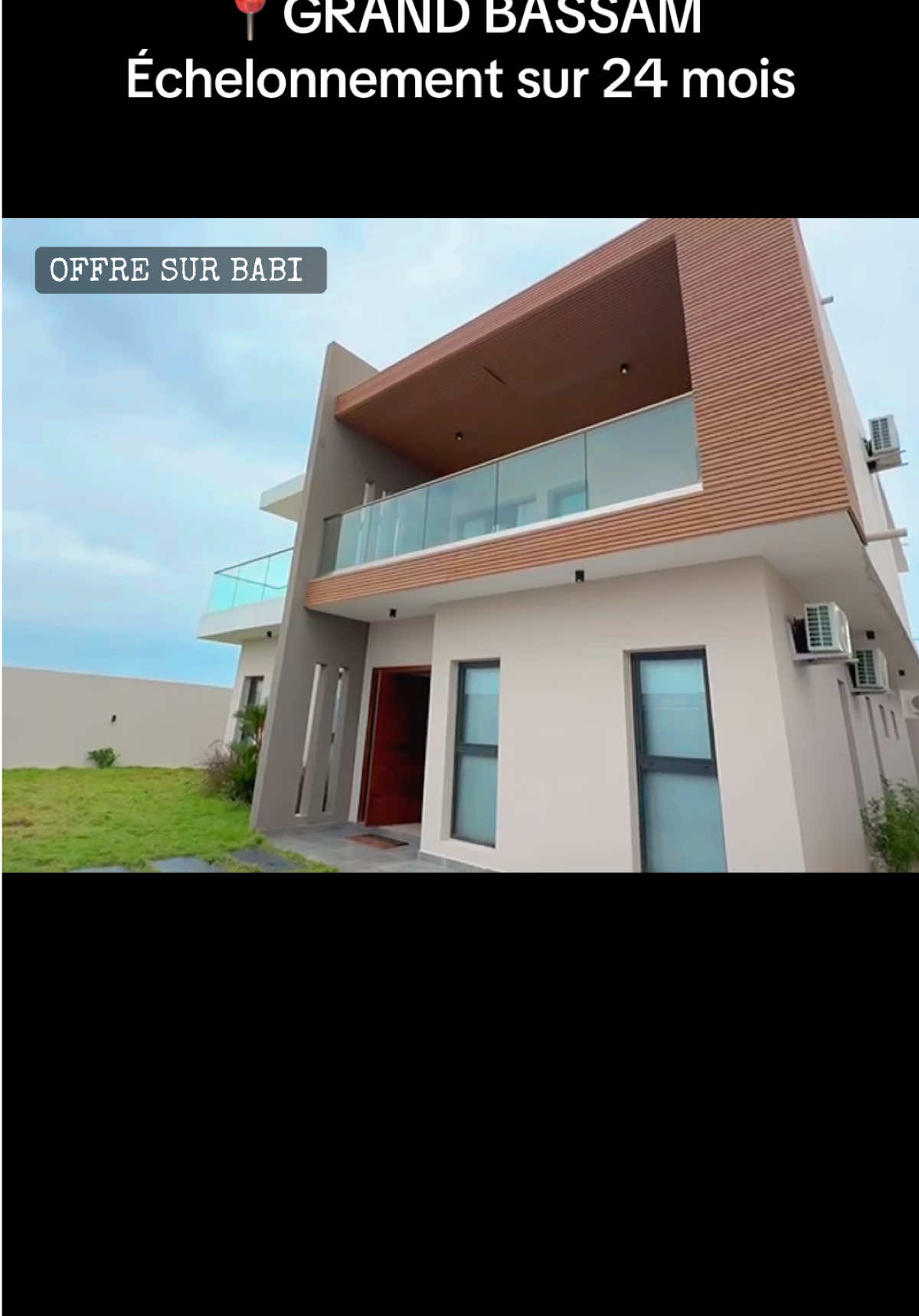 🛑VENTE DE VILLA DUPLEX A GRAND BASSAM MODESTE Offrez à vos familles ce qu’il y a de meilleur. Un cadre de vie sain, moderne et exceptionnel. Les villas PALMERA vous offrent tout le confort et les commodités nécessaires à votre épanouissement. Les villas PALMERA sont baties sur des superficies de 350m2 et 500m2. Les villas PALMERA sont constituées de  -4 chambres bien aménagés  -2 balcons spacieux pour une vue à couper le souffle  -1 bureau  - 1 grand séjour  - 1 séjour privé  -parking pour 2 véhicules  -Et bien d’autres commodité  Prix :  -175 millions fcfa pour une superficie de 350 m2 -235 millions pour une superficie de 500 m2 Modalité de paiement  - 20% à 50% à la réservation ( négociables) - Le reste à échelonner sur 24 mois #cotedivoire🇨🇮225 #maisonenvente #france🇫🇷 #pourtoi #pourtoi 