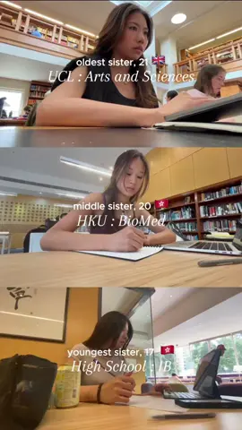 Day in life of three sisters across the globe 🤍 #dailylife #unilife #dayinlife #sisters #routine #morningroutines #comewithme #fyp #hongkong #ucl #hku #wis #highschool #ib #study #school