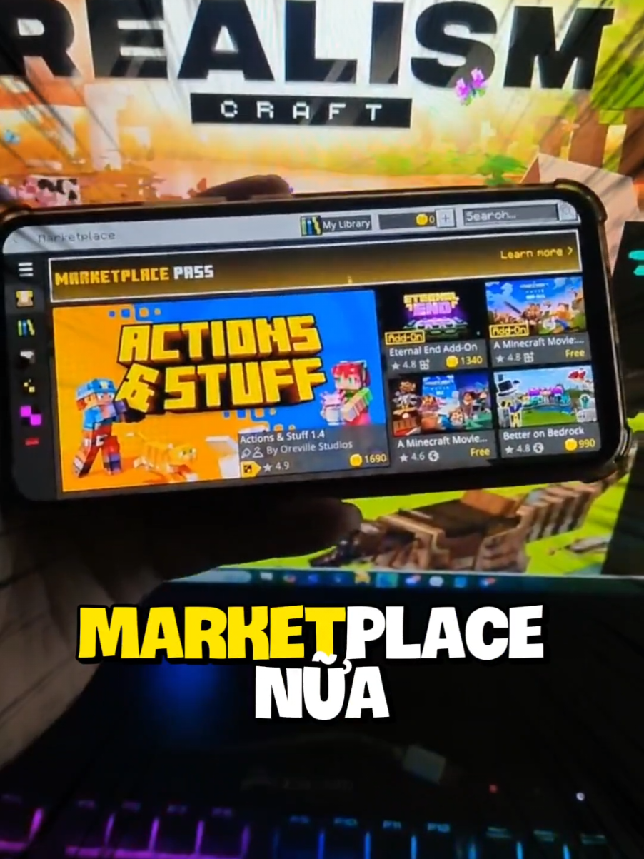 Cách Tải Addon Marketplace Trên Bách Khoa MC #minecraftbedrock #mcpe #Minecraft #GamingOnTikTok #WhatToPlay #bachkhoamc 
