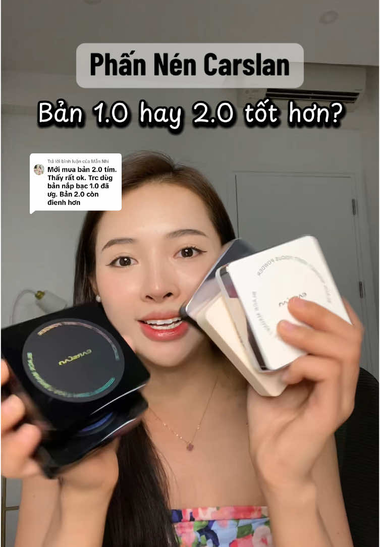 Trả lời @Mẫn Nhi  Bản 2.0 bao mê luôn mấy bà ạ #xuhuong #xuhuongtiktok #reviewlamdep #viral #makeup #trangdiem #phanphu #phanphukiemdau #phanphucarslan #phanphunen #phanphudangnen #phanphunencarslan #carslan #carslanpowder #carslancosmetics #powder #powdercoating 