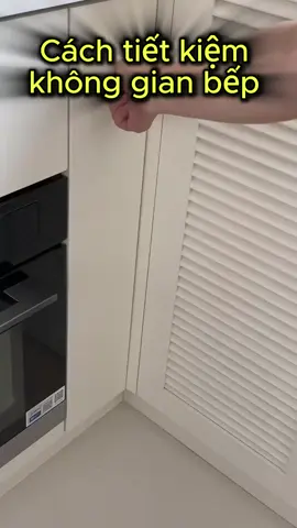 Cách tiết kiệm không gian tủ bếp cho nhà bếp chật chội#noithatcaocap #noithat 