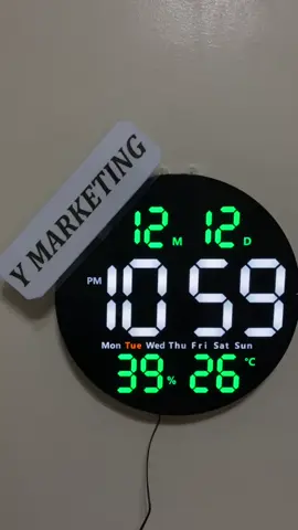 (5501) Round Digital Loud Alarm Clock Timer And Countdown With Remote Control. (DIAMETER- 26CM)  #wallclock #Digitalclock #clocks #TIKTOKPH #alarmclock #gift #tiktokphilippines #newarrival #remotecontrol #countdown #timer 