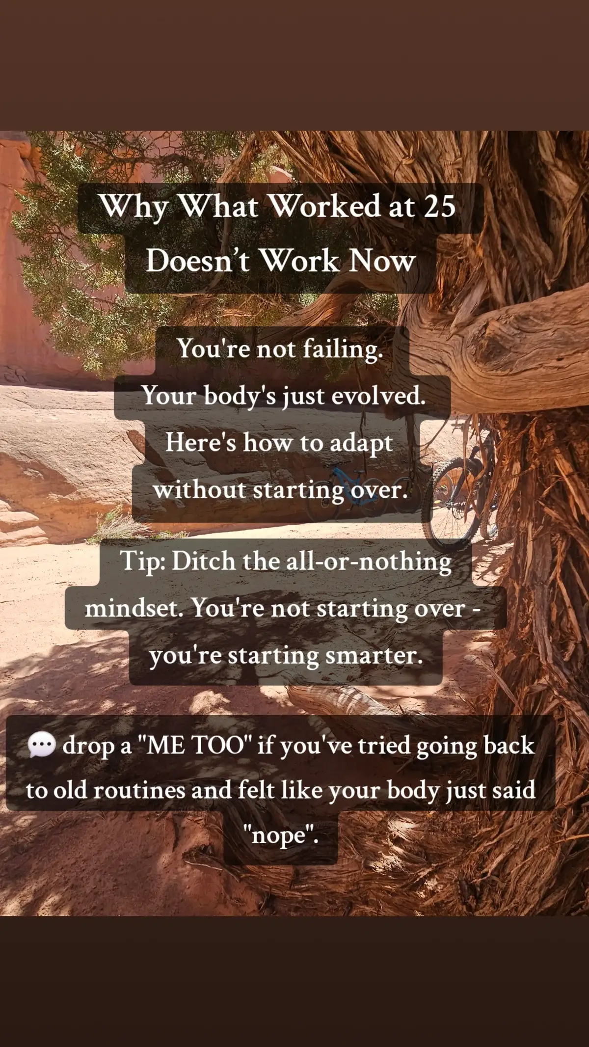 Let's talk about what's actually working now and what needs to go. Nutrition, fitness, sleep. What are you doing that's working? Is anything? Let's start a conversation. #menopausetruth #normalizemenopause #womensupportingwomen #thisismenopause #menopauseawareness #wellnessover40 