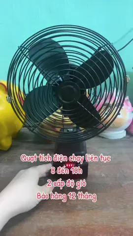 Quạt Tích Điện lồng sắt cánh sắt siêu bền 2 cấp độ gió chạy liên tục 8 đến 10 tiếng bảo hàng 12 tháng #Bomkids #quattichdien #quatcanhsat  #xuhuong #thinhhanh #xuhuongthinhhanh #xuhuongtiktok2025💝💝 