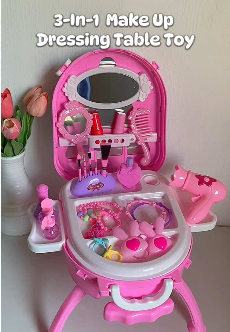 3-In-1  Make Up Dressing Table Toy Set for Kids✨