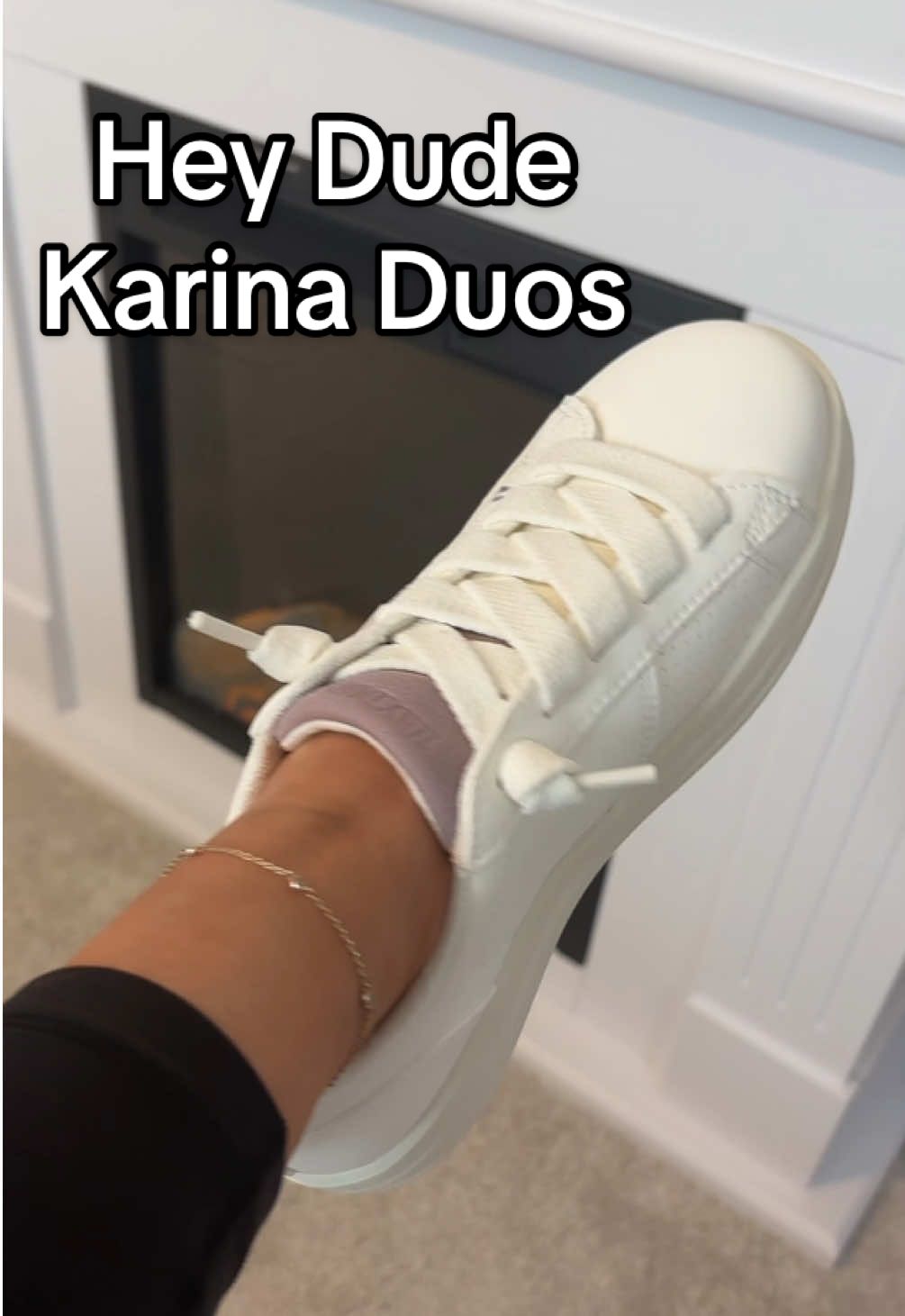 NEW! Hey Dude Karina Duos! Five different colors to choose from! Leather! They have arch support! Super comfy! 10 out of 10! Grab yours up now while she’s still in stock!@HeyDude #heydude #Heydudes #sneakers #tennisshoes #slipon #tiktokmemorialday #tiktokspringsale #springtok #tiktokshopfinds 