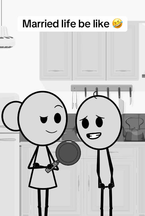 Married life be like 🤣#tiktok #animation #fyp #foryoupage #girlfriend #boyfriend #couple #marriedlife 