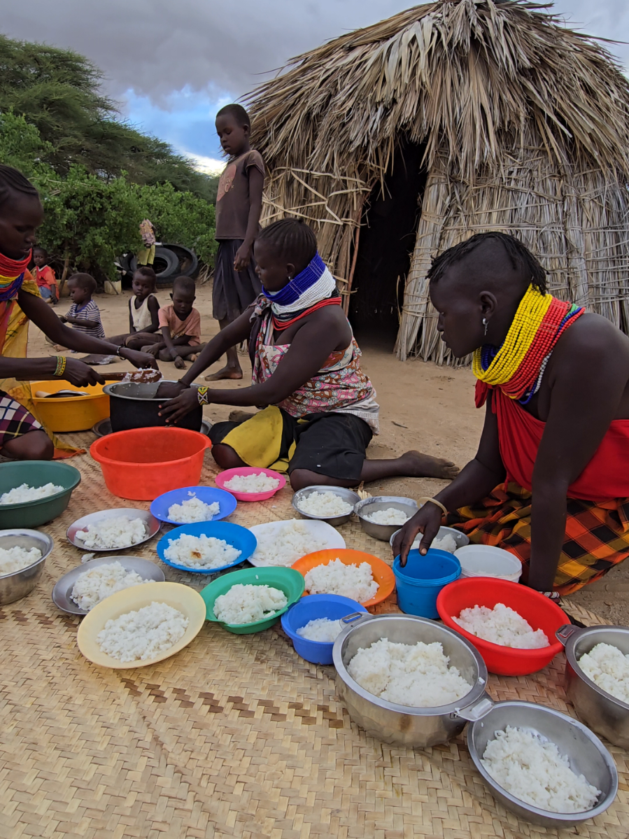Turkana Village Dinner Time#Africa #village 