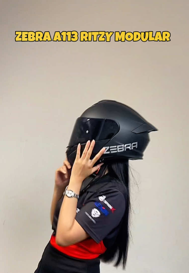 ZEBRA A113 RITZY MODULAR ✨ #zebrahelmet #marisolofficialaccount #trending #motorcycle #tiktokmotorcycle #fypシ゚ #fypシ゚ 