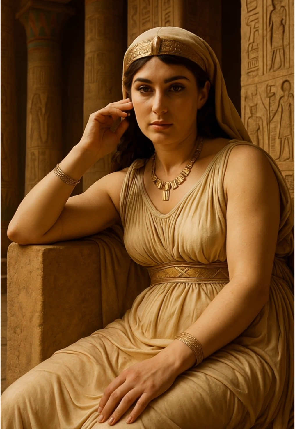 Women included: Cleopatra: Last active ruler of the Ptolemaic Kingdom of Egypt, known for her political acumen, romances with Julius Caesar and Mark Antony, and dramatic death, symbolizing the end of ancient Egyptian rule. Queen Nefertiti: Egyptian queen famed for her beauty and influential role alongside Pharaoh Akhenaten in promoting a monotheistic worship of the sun god Aten. Marie Antoinette: Queen of France whose extravagance helped fuel the French Revolution. Boudicca: Warrior queen of the Iceni tribe who led a fierce revolt against Roman rule in Britain around 60–61 AD. Joan of Arc: French peasant girl who claimed divine guidance, led French forces to key victories during the Hundred Years’ War, and was later canonized as a saint after being executed for heresy. Queen Elizabeth I: The 