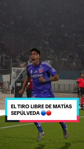 El Tucu Sepúlveda y un tiro libre fuera de lo común ☄️🔵🔴 #udechile #romanticoviajero #universidaddechile #losdeabajo #vamoslau #futbolchileno #futbol #MatiasSepulveda 