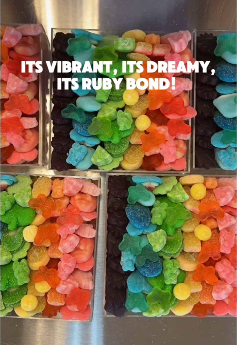 Spreading layers of pure pastel joy! 🥰🍬  🌈🍭 Shop now in our tiktok shop! #rubybond #candy #candytok #candytiktok #candyboard #candybox #gummycandy #pastelaesthetic 