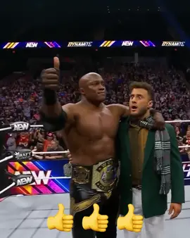 THREE. THUMBS. UP.  #aew #aewdynamite #allelitewrestling #prowrestling #prowrestlingtiktok #thehurtsyndicate #sheltonbenjamin #bobbylashley #mjf #sportsonmax #beachbreak 