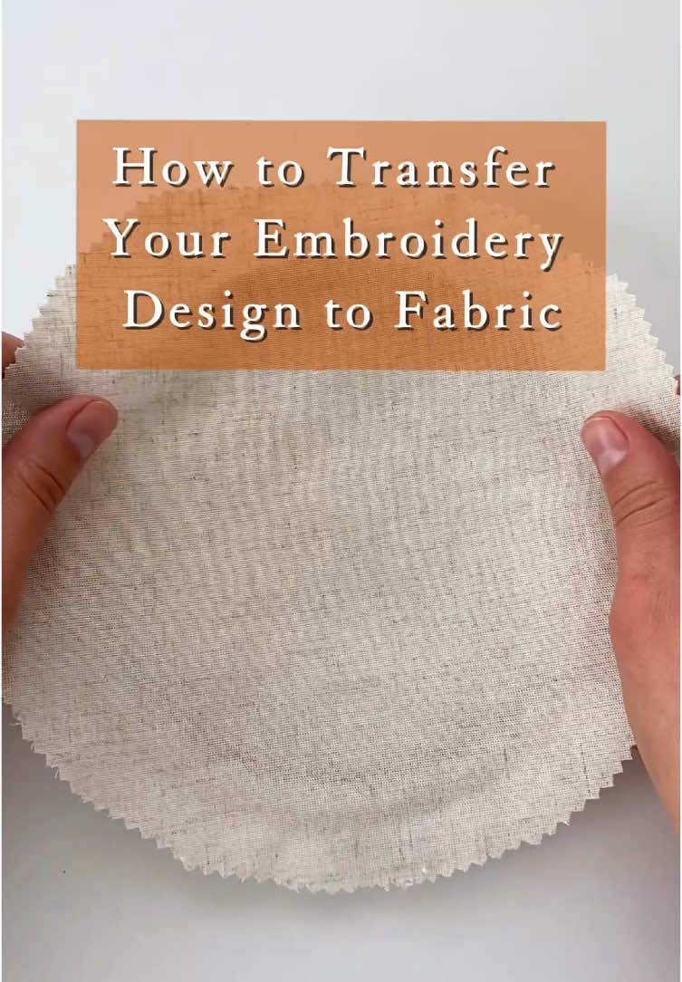 How to transfer your embroidery design to fabric 🪡 #handembroidery #embroideryforbeginners #embroidery #embroiderytutorial #embroideryseymia #bordado #bordados #fyp #diyembroidery #crafts 