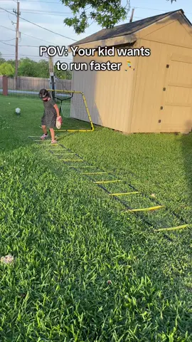 Her goal is to run faster by next season, so we got her this speed ladder and told her to work for it. 💪 #softball #softballgirl #softballlife #softballmom #training #speed 