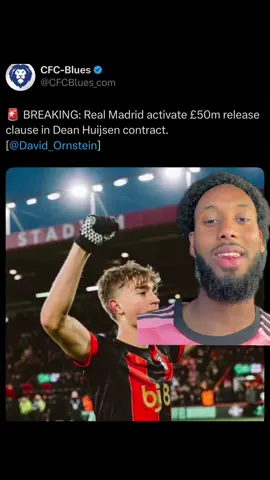 Huijsen and Rudiger for Real Madrid is going to be a deadly duo #deanhuijsen #chelsea #realmadridfc #PremierLeague #laliga #bournemouth #footballtiktok #fyp #transfer 