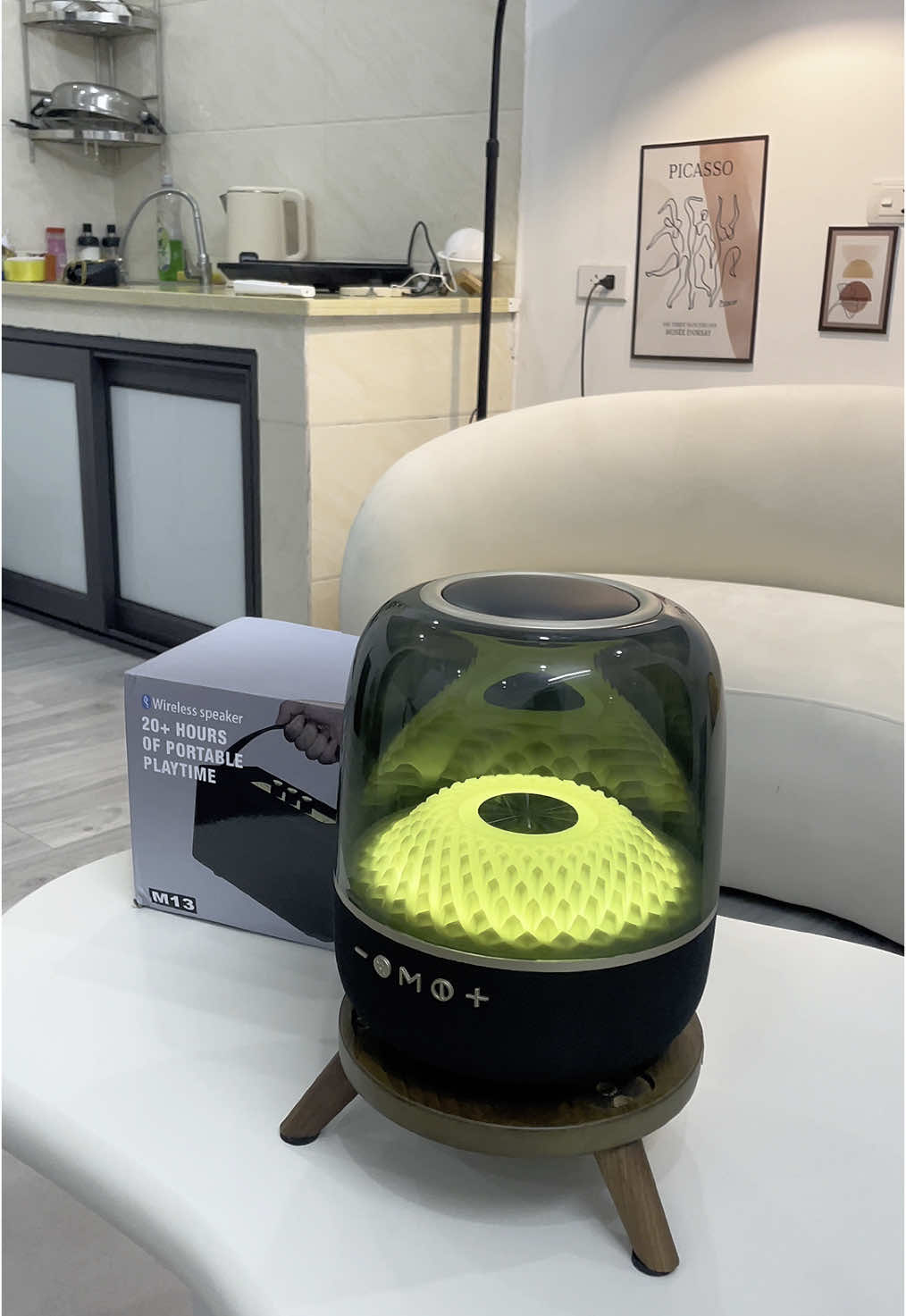 Loa Bluetooth LP90 với thiết kế vòm âm thanh 360, kết hợp led RGB công suất lên đến 120W#xuhuong#loa#loabluetooth#dengalaxy#lp90  
