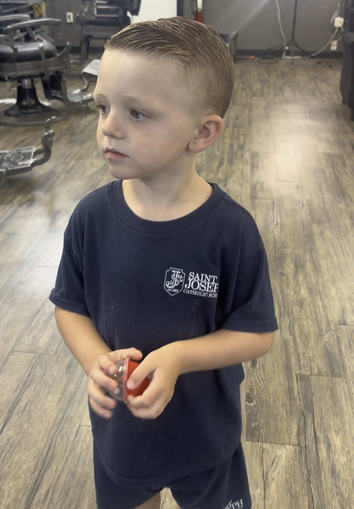 Hair is wedding ready! #transition #barbershop #toddlermom 