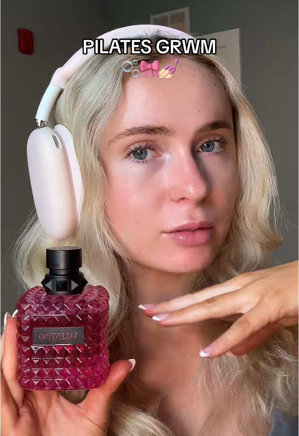 Replying to @aarey | skincare •beauty •hair follow for more makeup & beauty 🎀  Pilates grwm series day 32!! (Full series on YouTube)   @Rare Beauty 4 in 1 optimizing spray  @Tweezerman eyelash curler @rhode skin peptide lip tint shade Ribbon & phone case  @Valentino.Beauty Born in Roma Extradose Donna perfume  🎀🫧💅🏻 #pilatesgrwm #pilates #pilatesgirl #pilatesqueen #pilateslovers #grwm 
