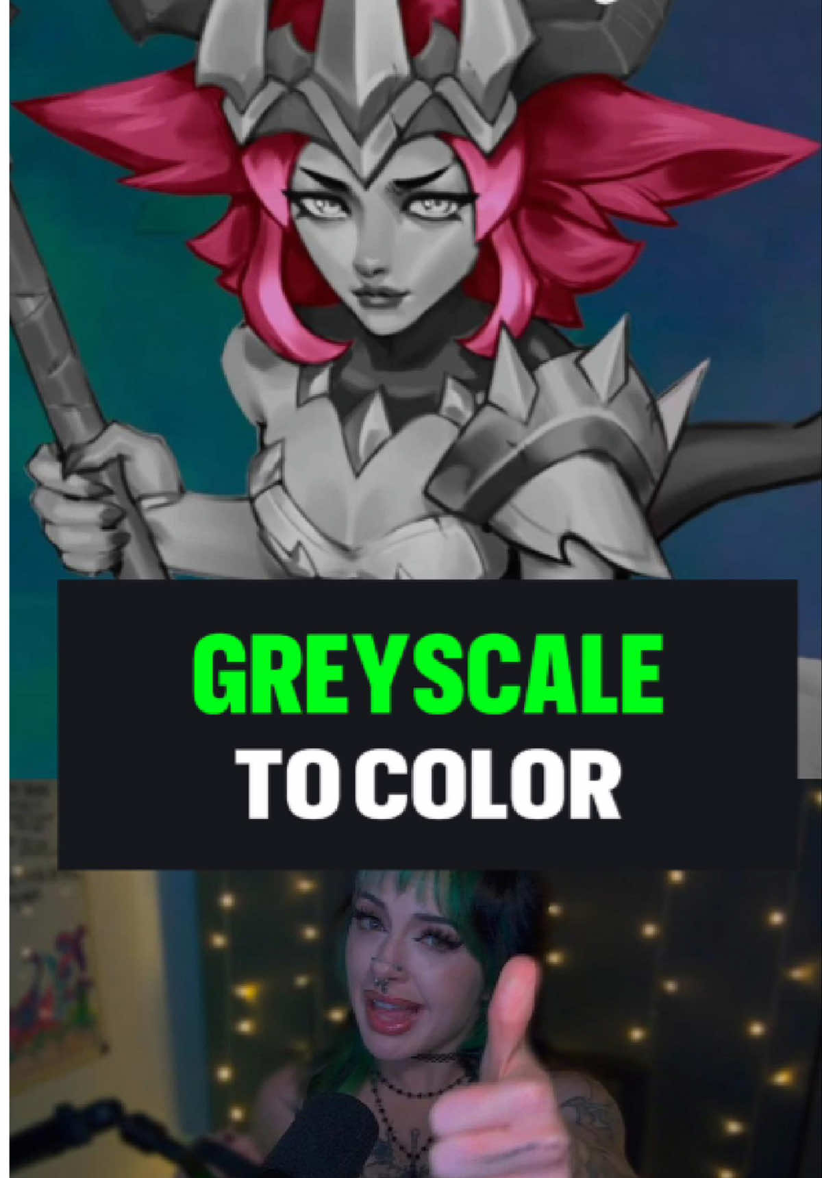 🌈 Greyscale to Color method (color balance!) — #digitalart #digitalpainting #digitalillustration #conceptart #arttutorial #photoshop #artteacher #arttok