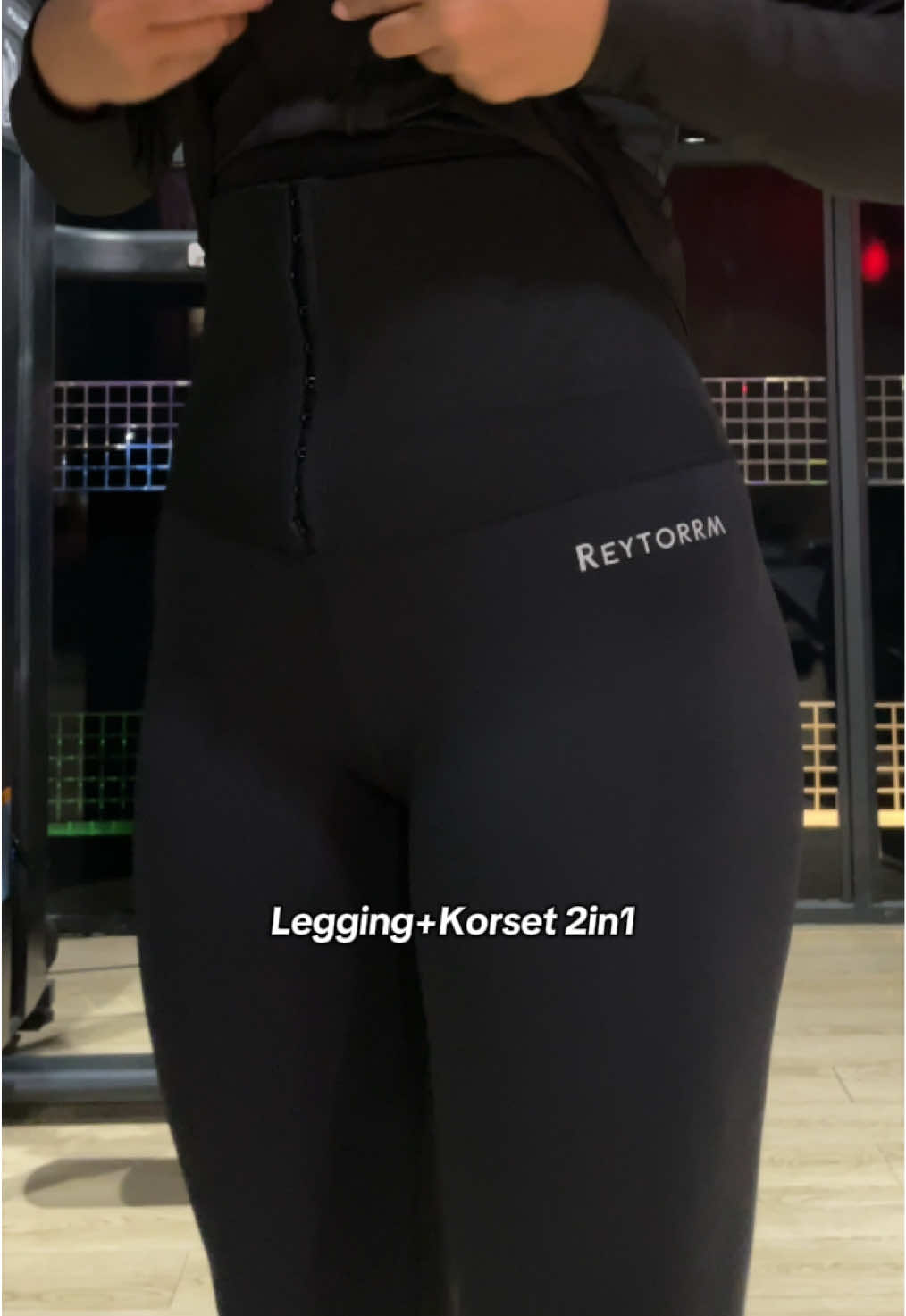 Legging+Korset 2in1 Recommended for workout 🙇🏻‍♀️🏆 #gym #reytorrm #ariskaaaputrii #outfit #fyp #leggingmurah 