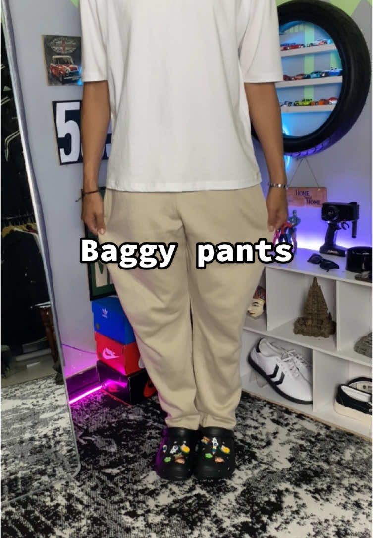 Baggy pants kain tebel bgt#outfitideas #celanapria #baggy #fypシ 