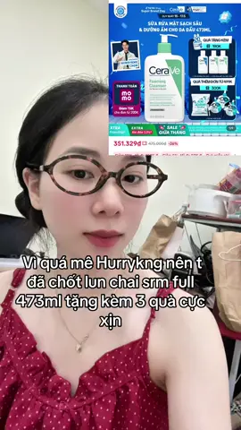 Quá rẻ mấy bồ ơi quà thì ê hề #CeraVe #CeraVeVietNam #tacdongkep #khepvonglapmun #chamsocda #fyp 