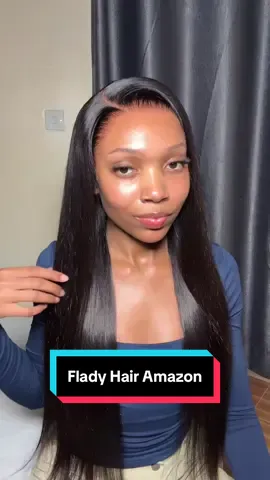 This is one of the best Amazon wigs I’ve received! 28 inch straight frontal wig from @Flady Hair link in bio. #fladyhair #fladystraightwig #fladyhdlacewig #amazonwig 