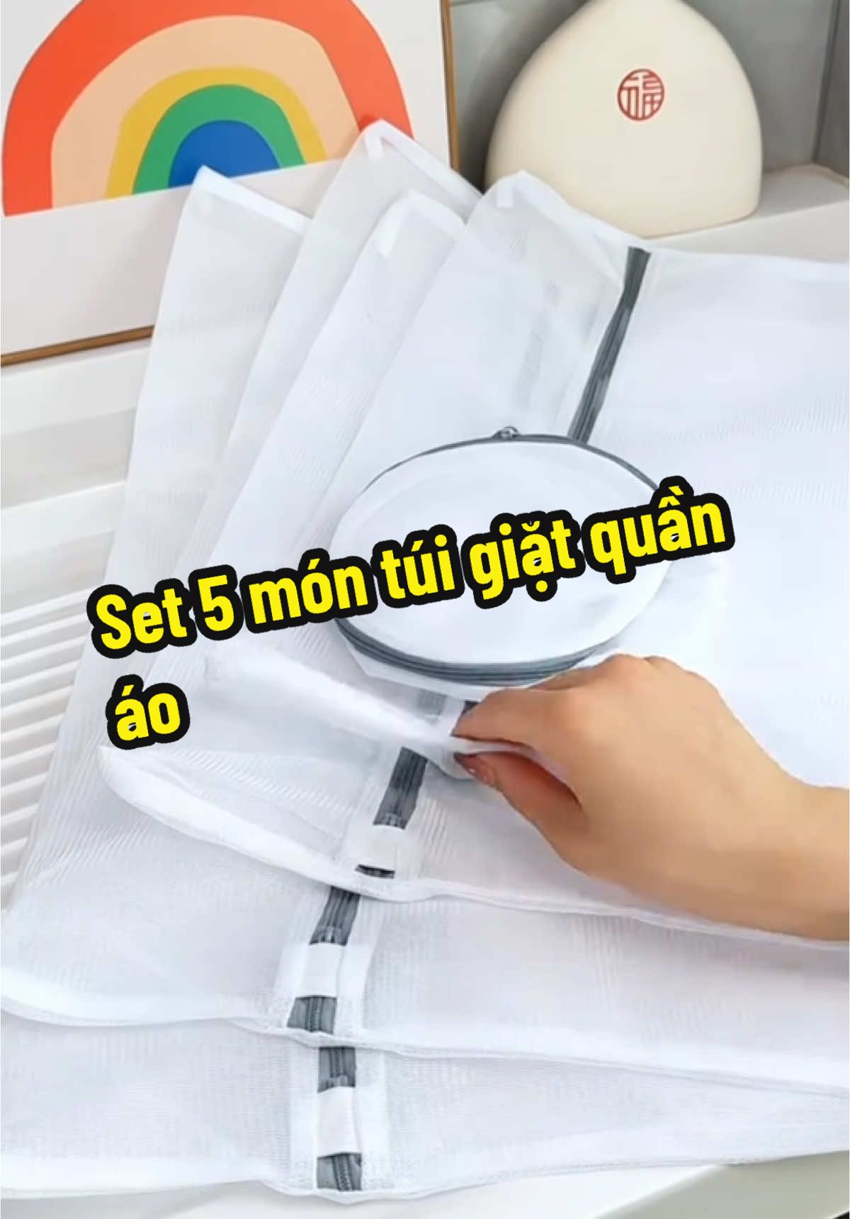 Set 5 túi giặt#giadung #giadungthongminh #giadunggiatot #tuigiatquanao 