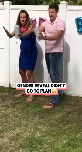 What a reaction! @thefoxsaystwins via BViral #fyp #genderreveal #surprise  Gender reveal didn't go to plan