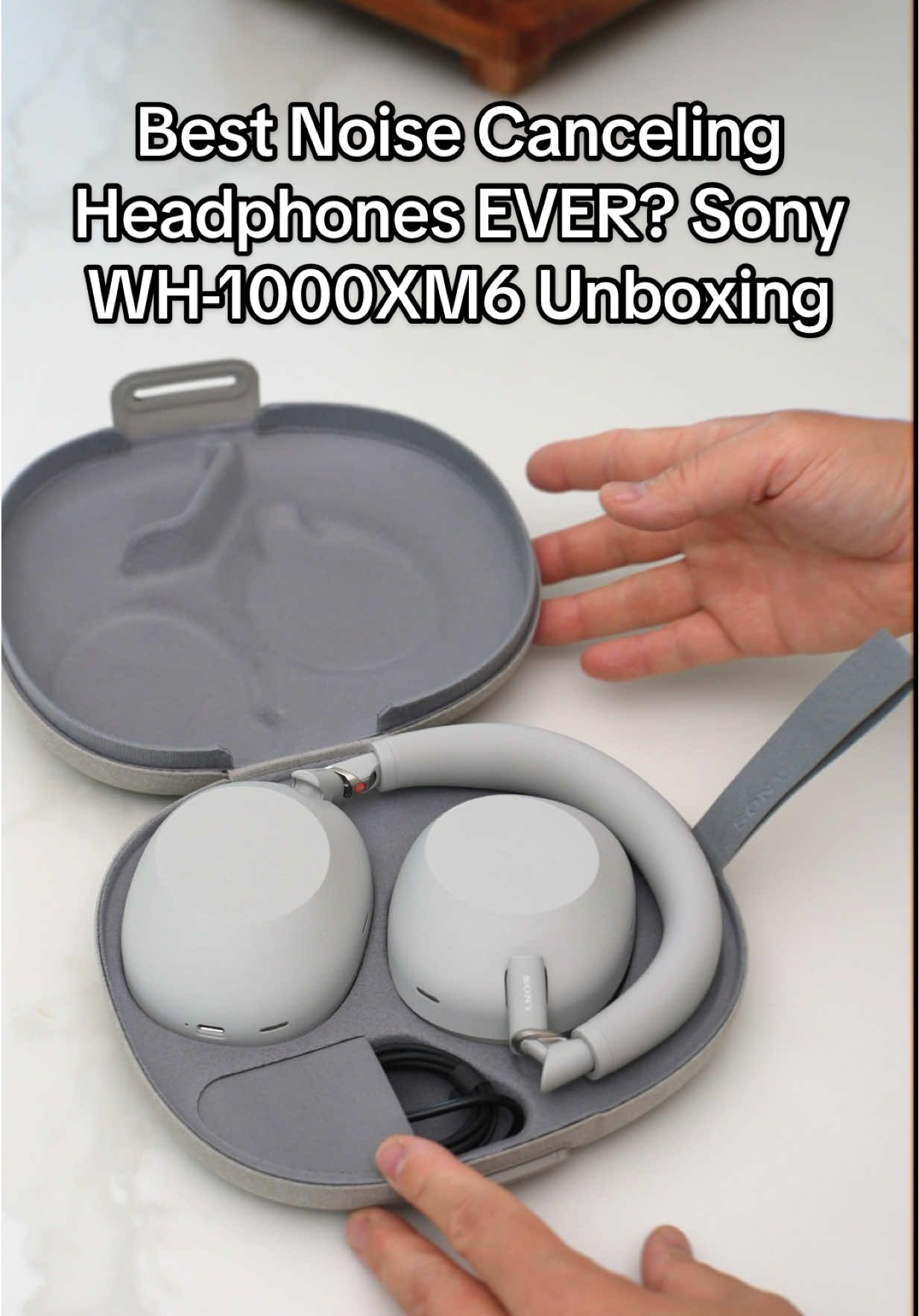 Sony says the New WH-1000XM6 are the best noise canceling headphones EVER MADE! Is this true? Huge improvements like new drivers, 12 mics instead of 8, 6 Al Beam forming mics for clearer Audio, new processor that is 7X faster and a Magnetic latch case that is fantastic. Are these the headphones you have been waiting for? #Tech #technology #sony #sonywh1000xm6 #unboxing #headphones 