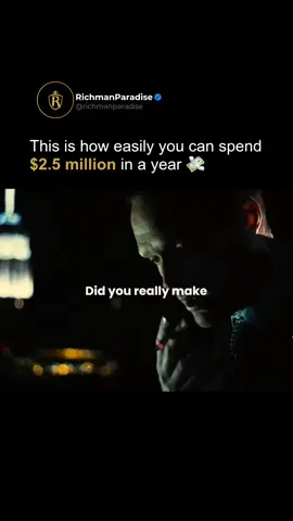 Click the link in the bio to start your online business 2.5 million in a year—gone just like that. 💸 In this scene from Margin Call, you witness how fast money disappears when you're not careful. First, the IRS takes half 🧾, leaving him with much less than he thought. Then it goes to sports cars, mortgage payments, helping out his parents, and a few fun distractions to keep life exciting. 🚗 Once you learn how to spend without thinking, your money can vanish faster than you earned it. 🎯 #business #rich #luxurylife #millionaire #millionairelifestyle #businessman #entrepreneur #makemoney  Movie: Margin Call