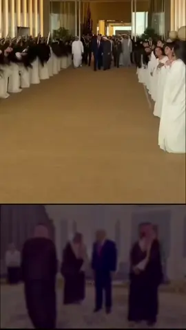 المشكل ان شيوخ بن سلمان وال  نهيان جل خطبهم ودروسهم على الاختلاط والمحارم هههه المراة الي تسلم على ترامب ابنت عم بن سلمان والي يرقصون أبناء ال نهيان 