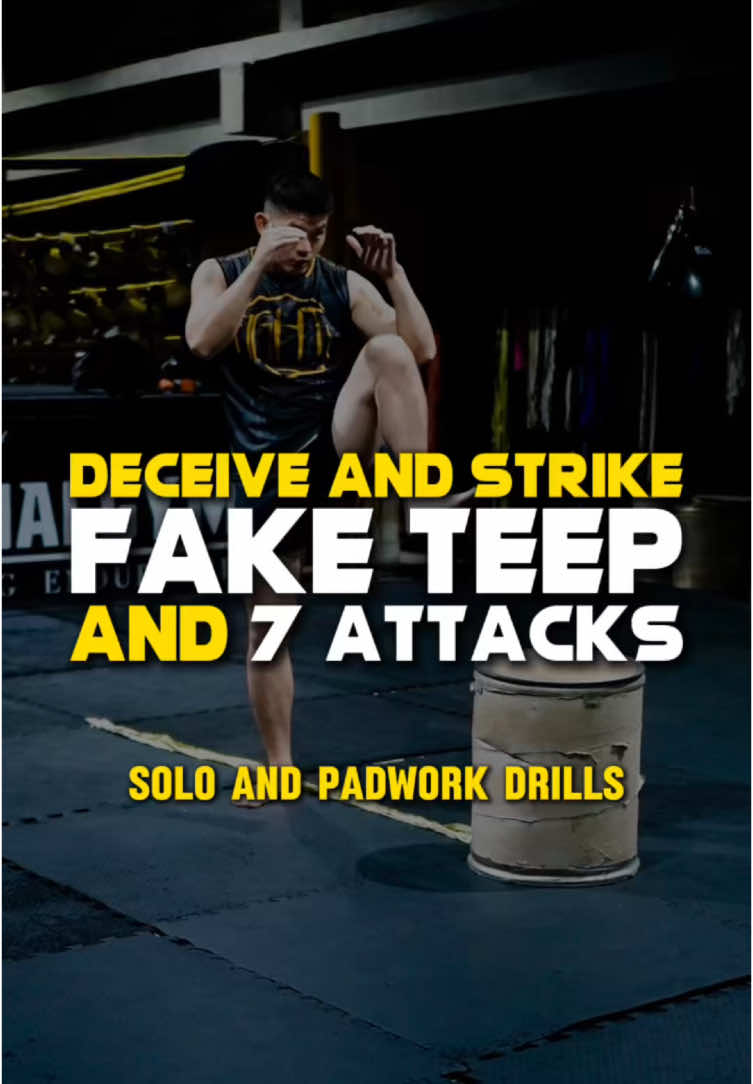 the art of the fake teep — train with 2 drills that sharpen your timing and confuse your opponent. Solo and padwork included. =========== #muaythai #muaythaibasics #muaythaitechniques #muaythaionline  #fightclubmuaythaigym #เรียนมวย #เรียนมวยไทยลดน้ำหนัก #เรียนมวยไทยอุดร  #ลดน้ำหนัก #weightloss #muaythaifitness #muaythaiboxing #ออกกำลังกาย #muaythaitraining #muaythaiworkout  #kickboxingworkout   