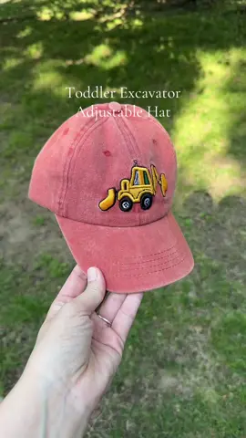 This is the cutest toddler hat EVER!!!  #ttslevelup #dealsforyoudays #tiktokshopsummerturnup #toddlerhat #excavator #boymom #tomboy 