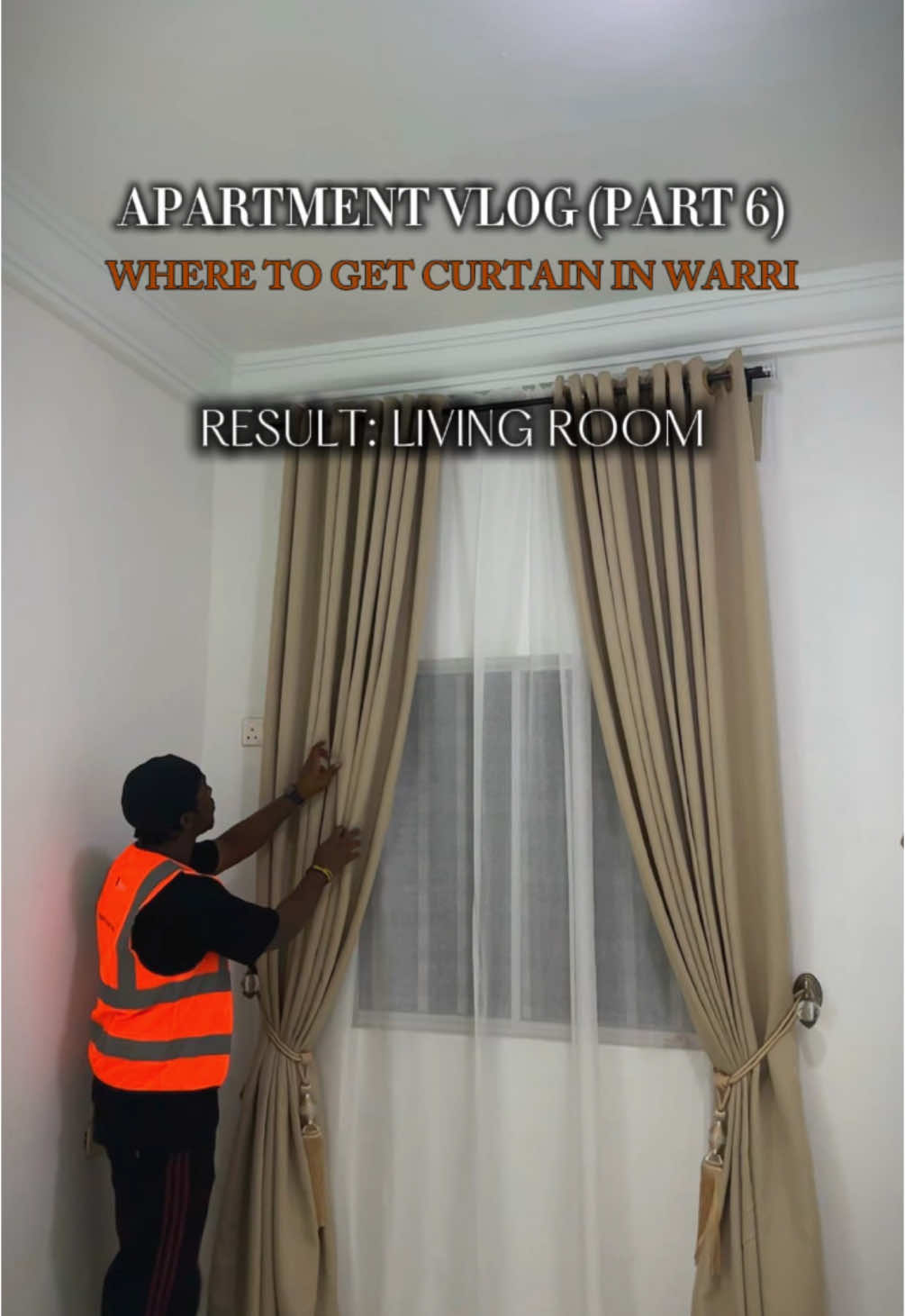 I spent 110K per window for the curtains. +234 701 751 2519 @Joey da Plug!!!😎  I love the outcome definitely working on more projects with him. #curtainsinwarri #warri #apartmentvlog #influencerinwarri #contentcreatorinwarri 