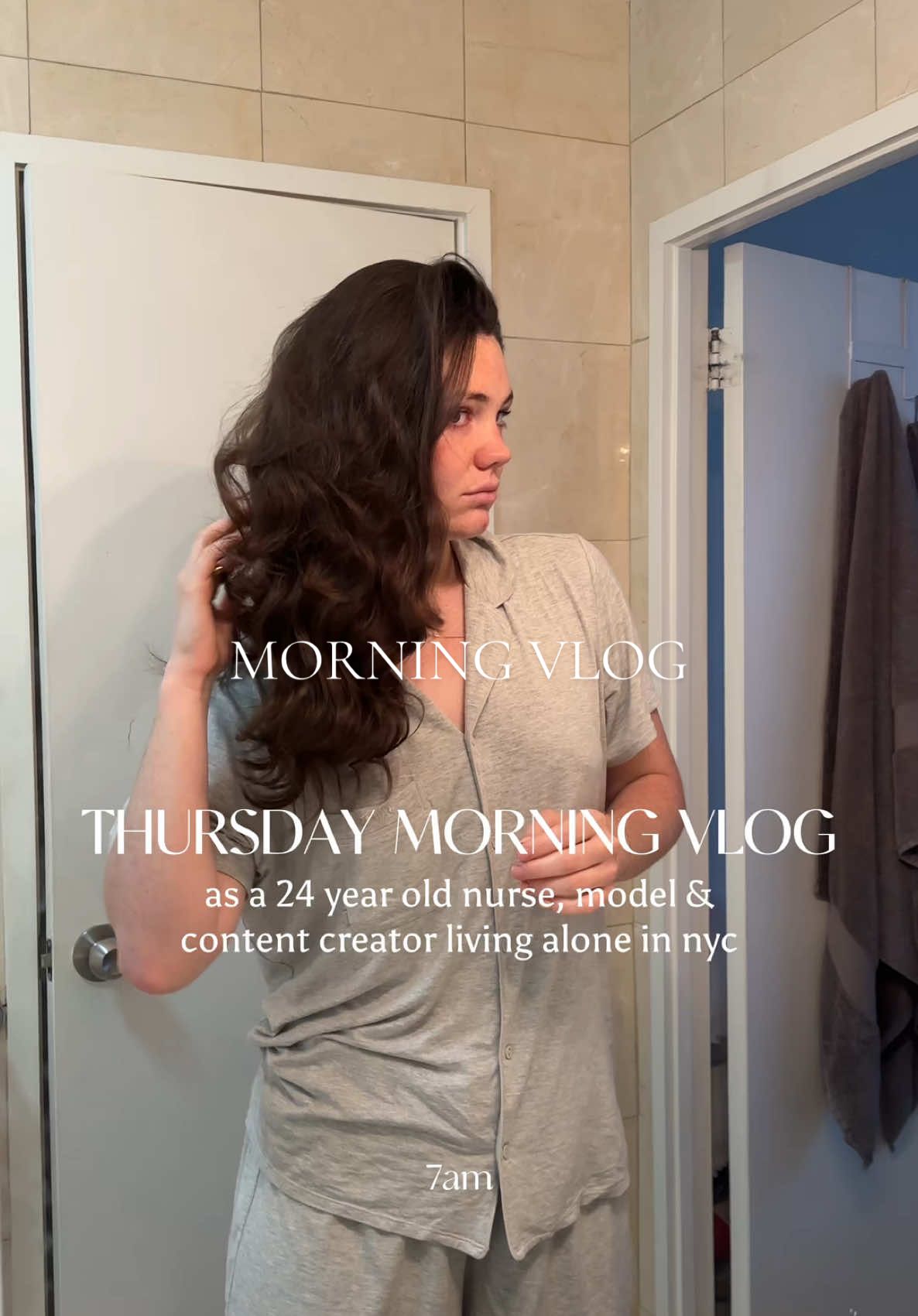 pls ignore the absolute MONSTER on my chin atm @SKIMS #morning #morningvlog #morningroutine #morningvlogs #grwm #nyc #newyork #morninginmylife #livingalone #livingaloneinmy20s #newyorkcity #fyp #foryou #foryoupage #viral #trending #skincare #morningskincare 