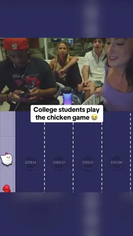 College students play the chicken game 😭 #kickstreaming
