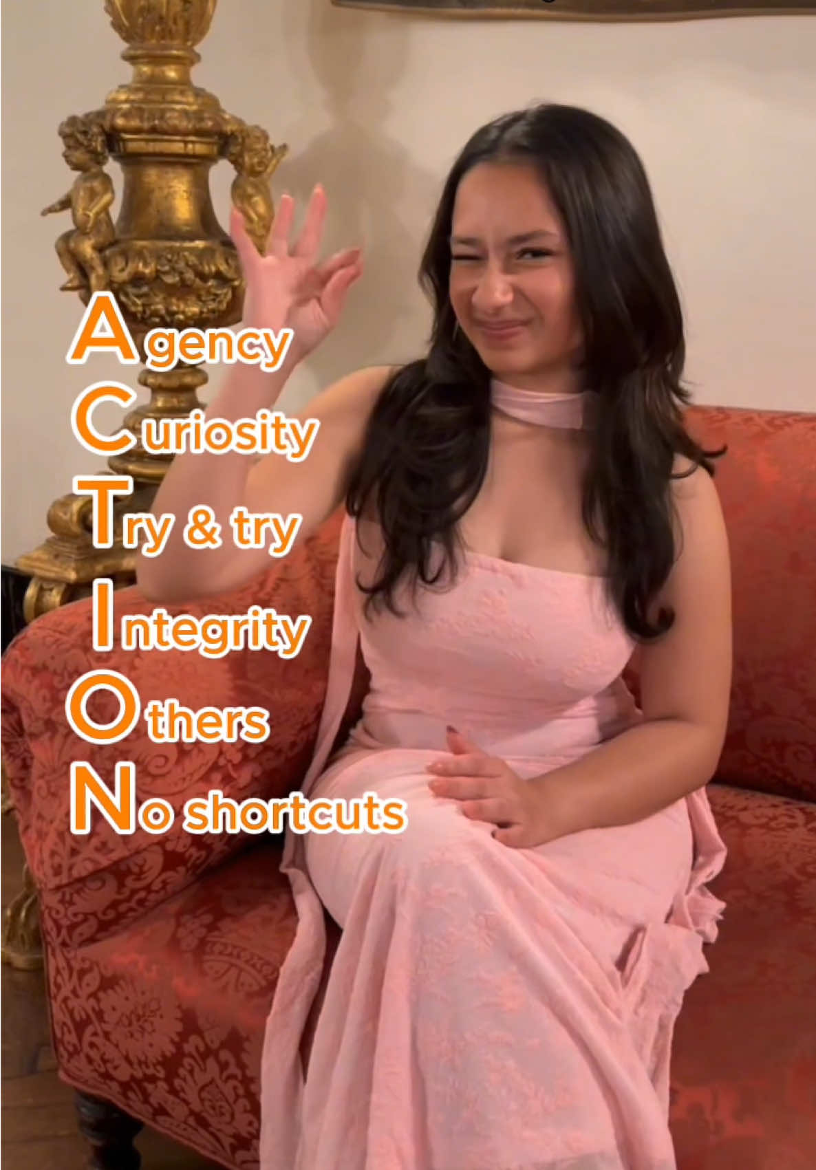 ACTION packed wisdom incoming! Our senior scholars reveal their fav core value letter & what it means to them. Check it out! 🔥 #SuccessAcademy #SA #NYC #CharterSchools #SeniorVibes #ACTION #LifeAdvice