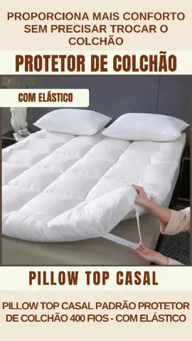 💤 Dormir bem faz toda a diferença! Transforme sua cama com esse Pillow Top Casal 400 fios super macio e confortável! 🛏️✨ 👉 Fácil de colocar, tem elástico e protege seu colchão com estilo e qualidade! ✅ Toque acetinado ✅ Conforto extra ✅ Mais proteção e durabilidade 💥 Aproveite a oferta na Shopee e acorde renovado todos os dias! 🔗  Link - https://s.shopee.com.br/5pvccsmy0f #Pillow #conforto #DormirBem #CasaOrganizada #Cama