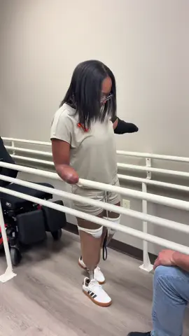 First steps after three months. What a freeing moment. #amputeegirl #amputee #quadamputee #sepsissurvivor #prostheticlegs