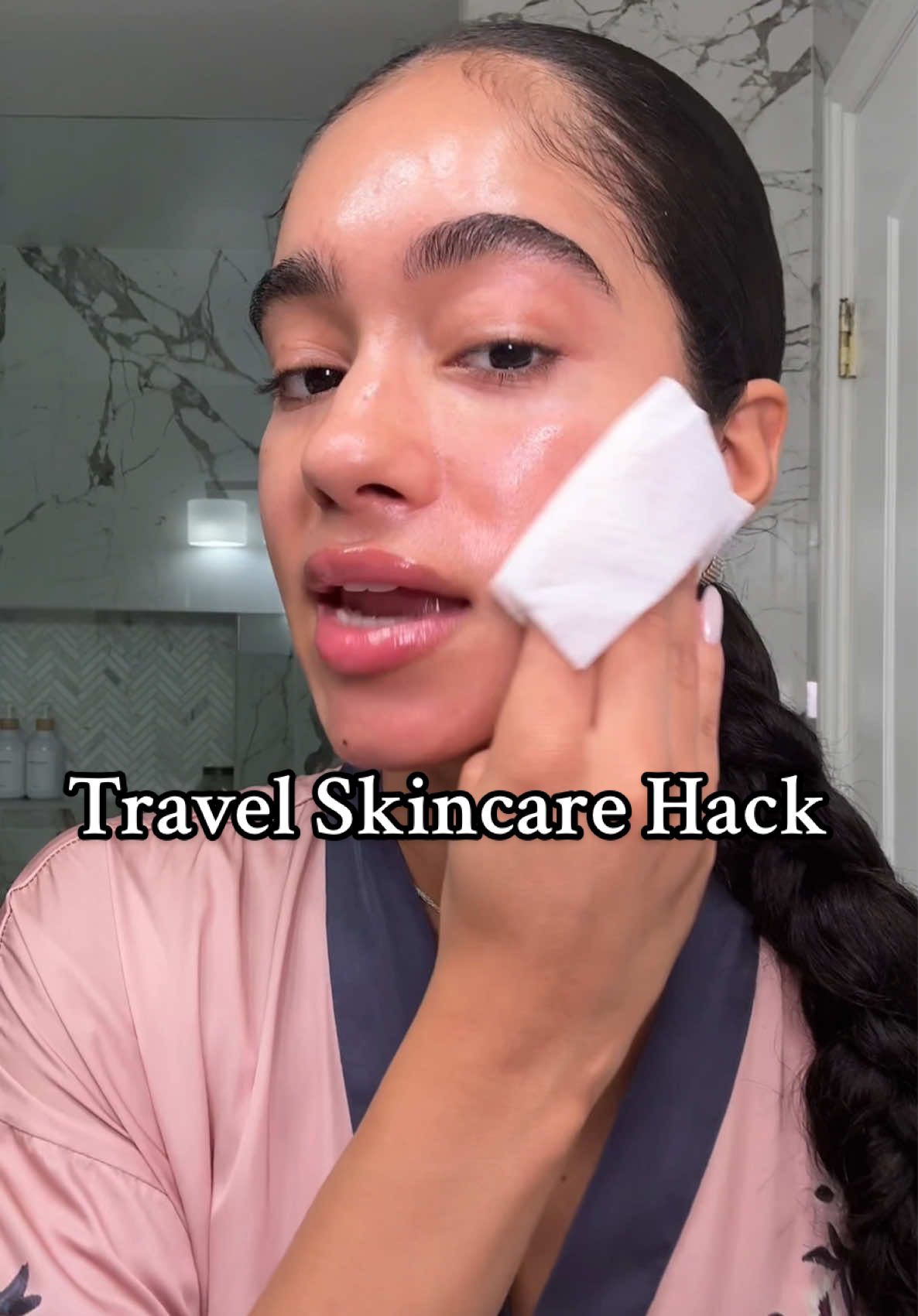 Travel = congested skin, but these @Paula’s Choice toner pads save me every time. Same formula as the OG toner, but easier on-the-go! 🧖🏽‍♀️✨ So easy, so glowyy.  #PaulasChoice #paulaschoicepartner 