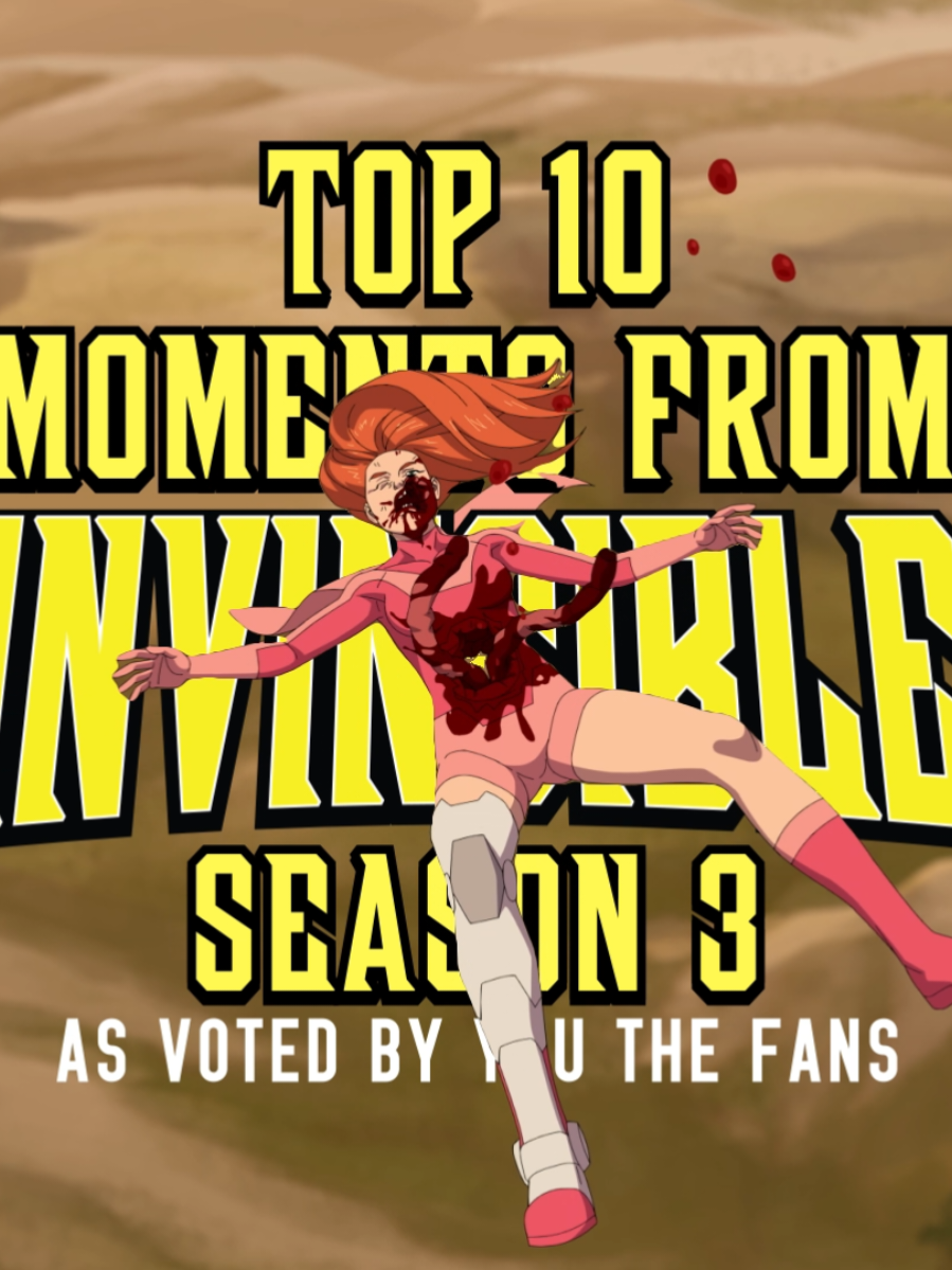 The Invincible Discord and Reddit voted Eve vs. Conquest as one of the best scenes of S3 and they are absolutely correct. #Invincible #atomeve #top10 