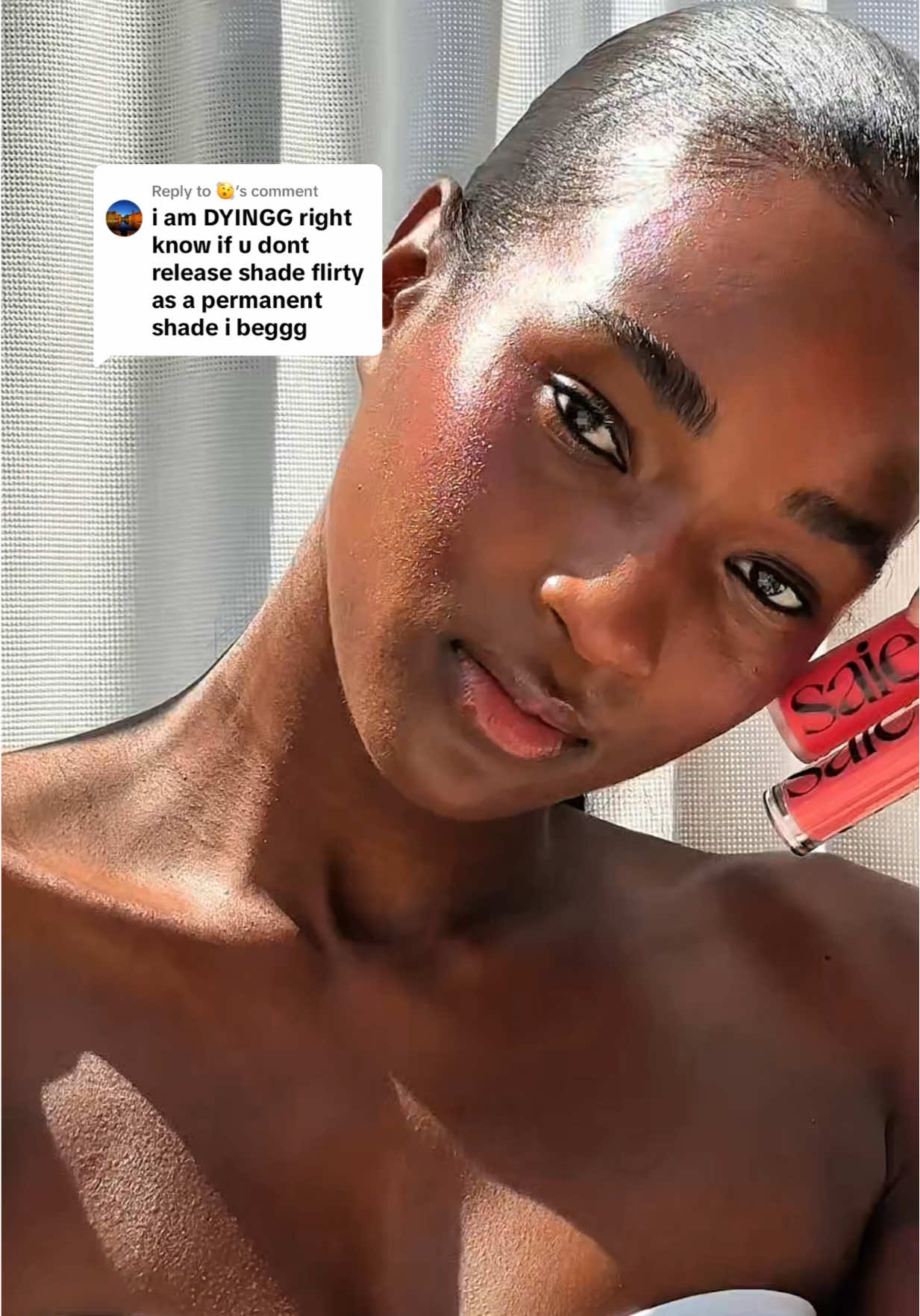 Replying to @🫨 Our bright watermelon shade Flirty is back just in time for summer — and we made a gloss to match 🩷 Shop Dew Blush in Flirty + Glossybounce in Burst at @sephora #saiedewblush #saieglossybounce #saiebeauty #summermakeup 