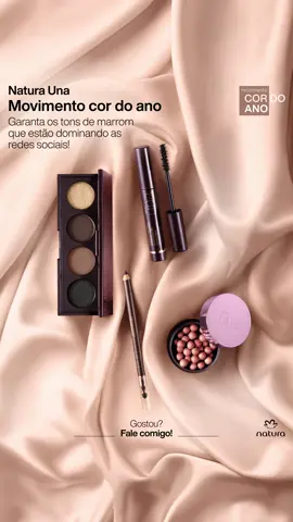 Natura Una! Cor do Ano Marrom, aposte nos tons, nas paletas marrom 🎨  https://www.natura.com.br/consultoria/amoreenergia #naturauna #naturaunablush #naturamakeup #tonsdemarrom #linhanaturauna #vannconsultoradebeleza 