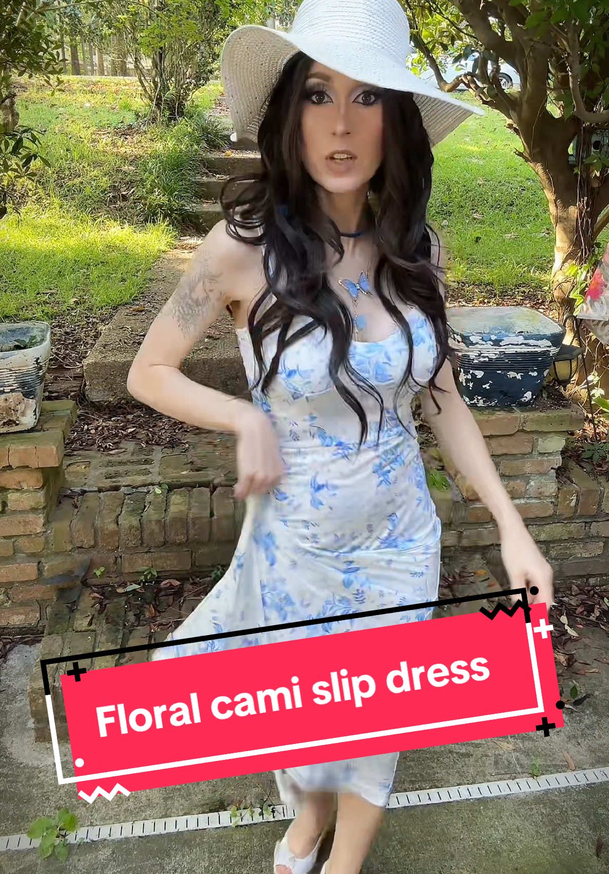 it’s sundress season 🙃 I love the 90’s vibes with this beautiful floral cami dress! #dress #fashion #sundress 