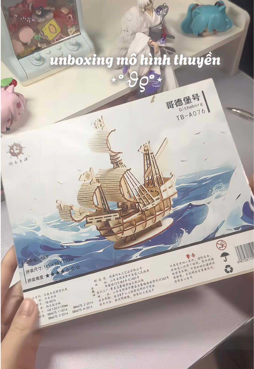 Mỗi người mê một thứ, còn tôi mê những con thuyền ⛵️ #suutam #thuyenbuom #mohinh #decor #fyp #tiktokshopthoitrend #thuyen #trending #sailingshipmodel #woodenmodel 