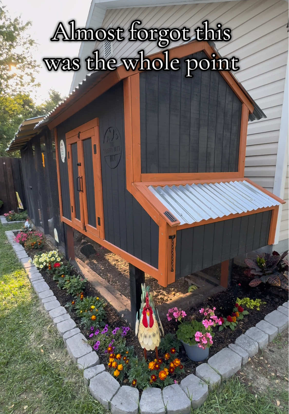 Absolutely love the little homestead we’ve built ❤️  #chickencoop #landscaping #chickens #chickensoftiktok #chickenmama #homesteadinglife #homestead #homesteader #landscape #gardening #garden 