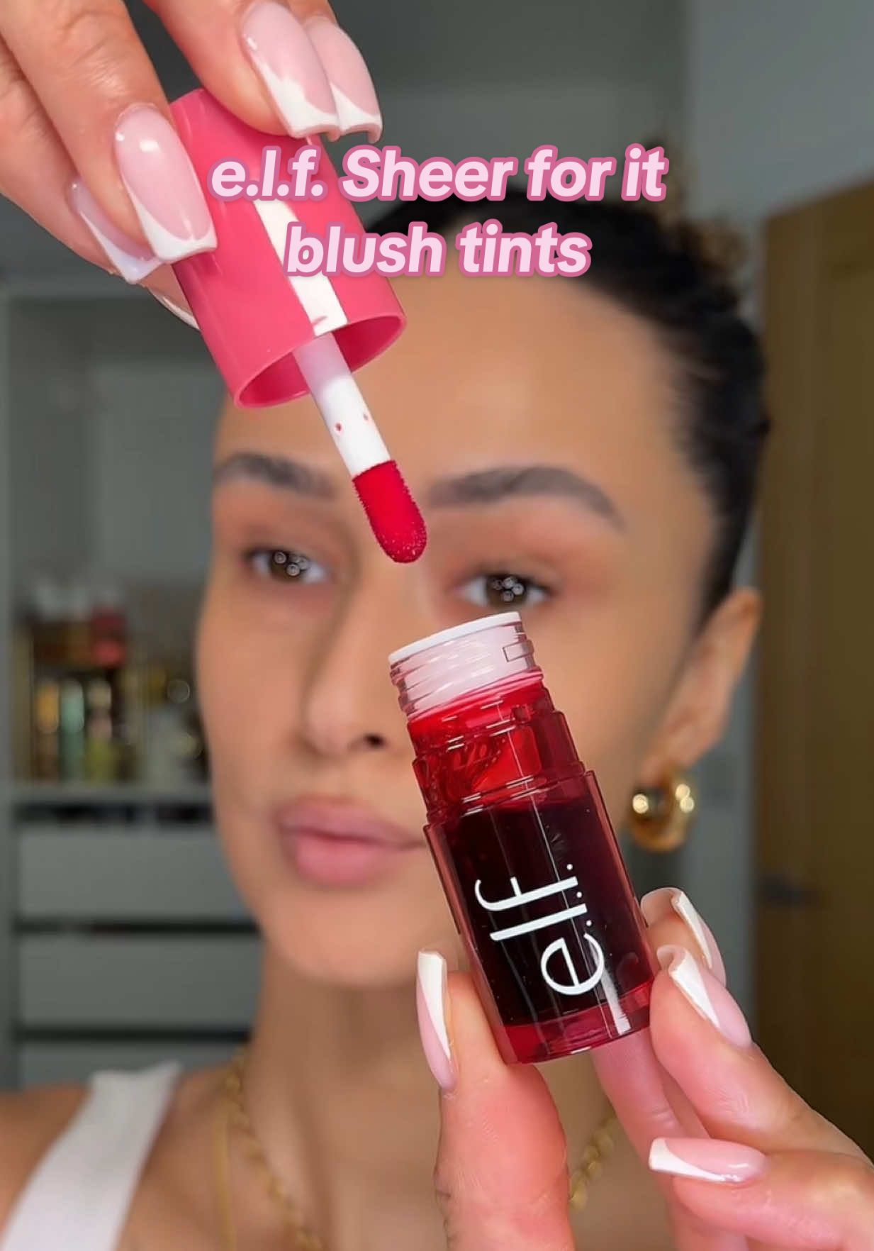 Swatching the NEW @e.l.f. Cosmetics @e.l.f. Cosmetics UK sheer for it blush tints 💐🌺 what do we think?  My thoughts - they’re 10/10! £5 each and the formula is just up there. Highly recommend! I’ll be putting this in my suitcase for when I go on holiday! They wore beautifully all day (7+ hours)!!  #elf #elfcosmetics #blushtint #liptint #drugstoremakeup #elfblushtint #elfsheerforitblushtint #blush (not an ad, purchased product myself, no obligation to post)